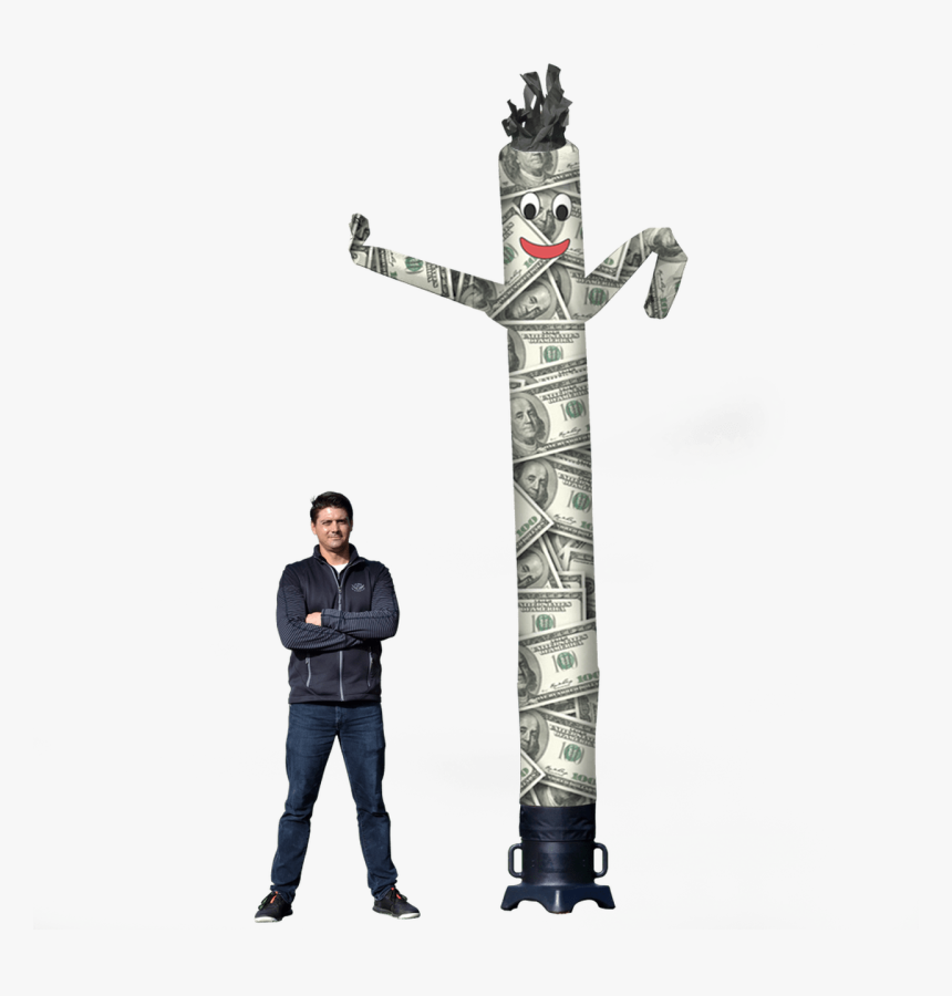 Billionaire Air Dancers Inflatable Tube Man Character - Totem Pole, HD Png Download