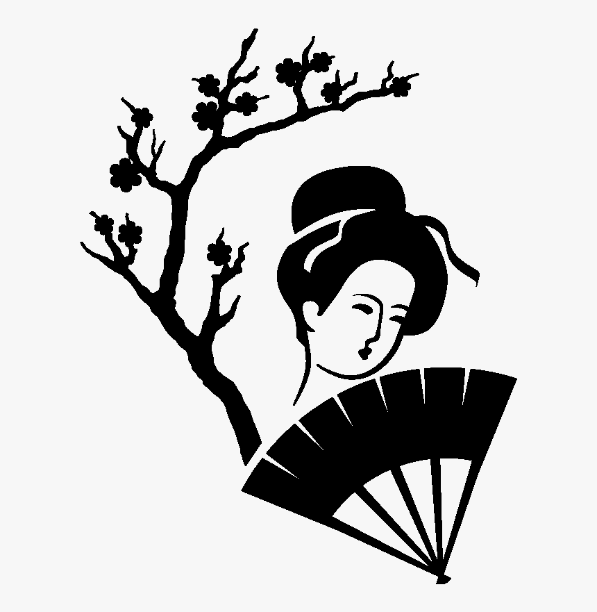 Silueta De Abanico Chino, HD Png Download