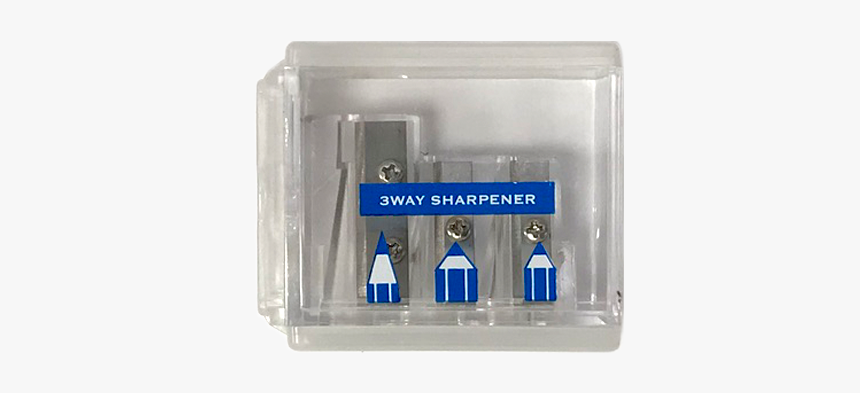 3 Way Pencil Sharpener - Plastic, HD Png Download