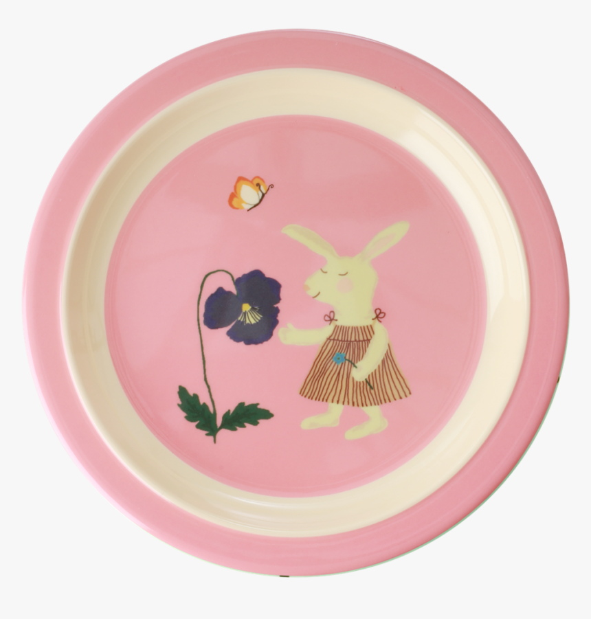 Rice Melamin Kinderteller Bunny, HD Png Download
