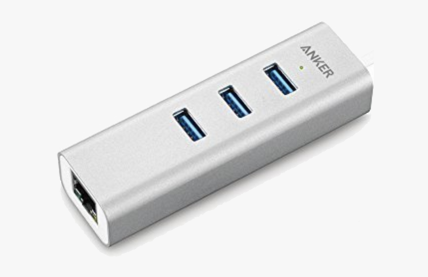 Anker Usb Hub Ethernet Png 01 - Ethernet Port, Transparent Png