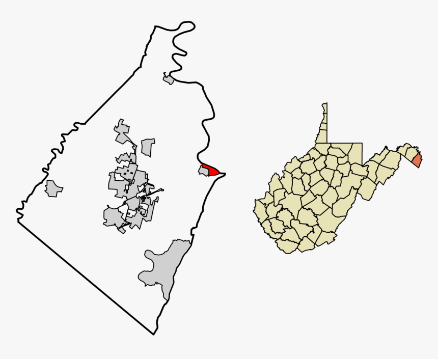 Map Of West Virginia, HD Png Download