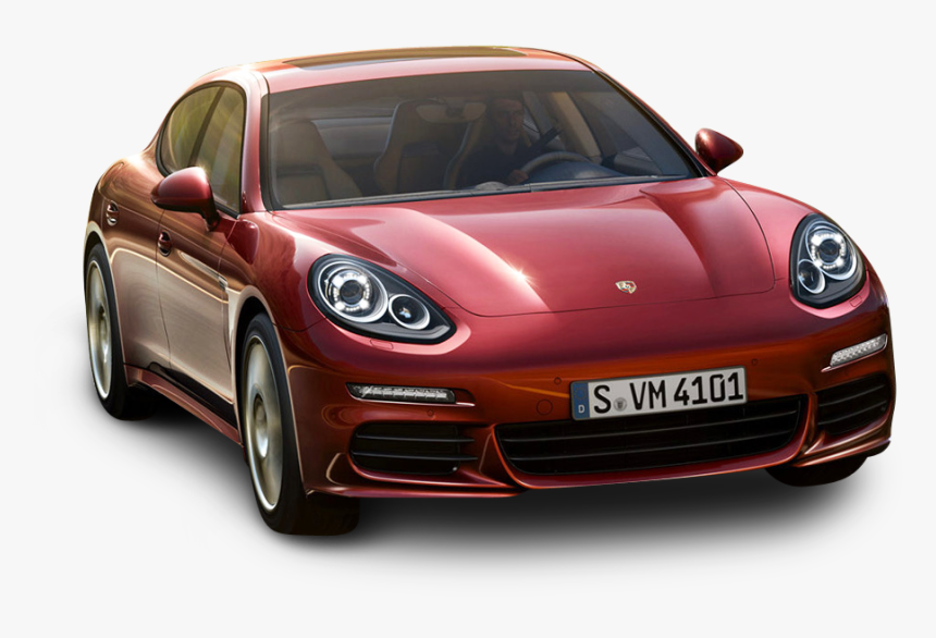 Red Porsche Panamera Car - Porsche Panamera Png, Transparent Png