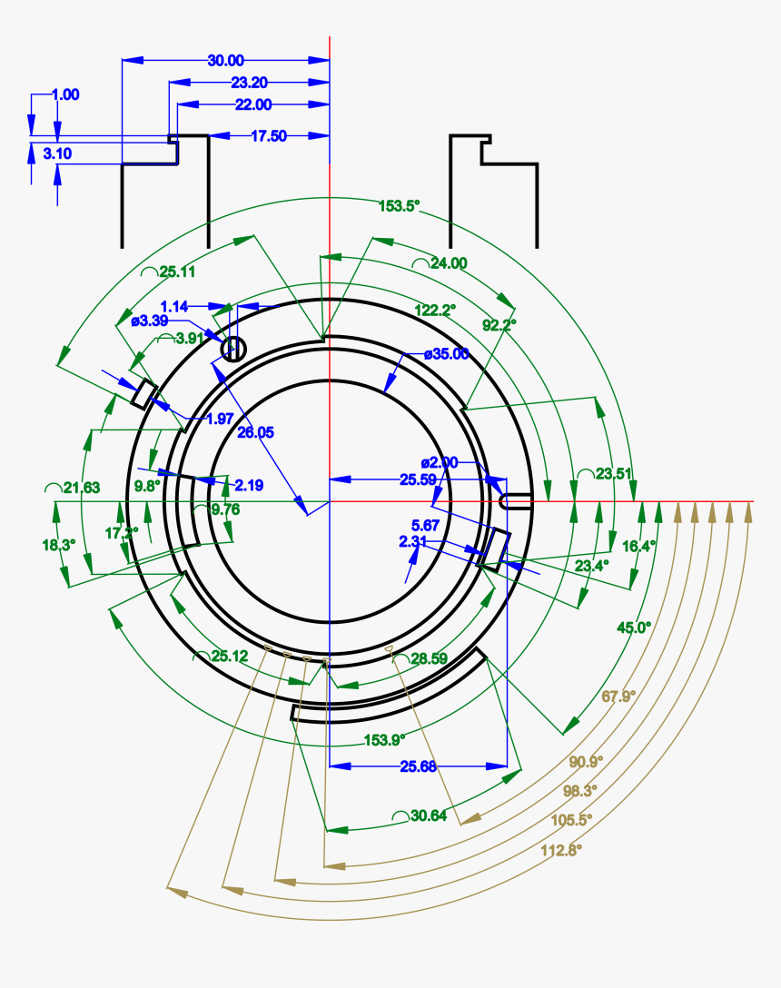 Nikon F-mount Mechdwg - Sony E Mount Dimensions, HD Png Download