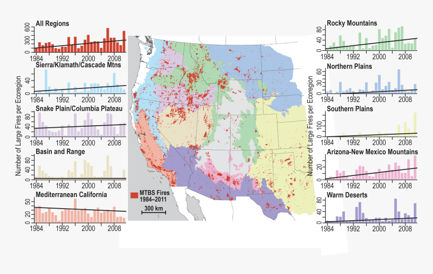 Amount Of Wildfire In Us, HD Png Download