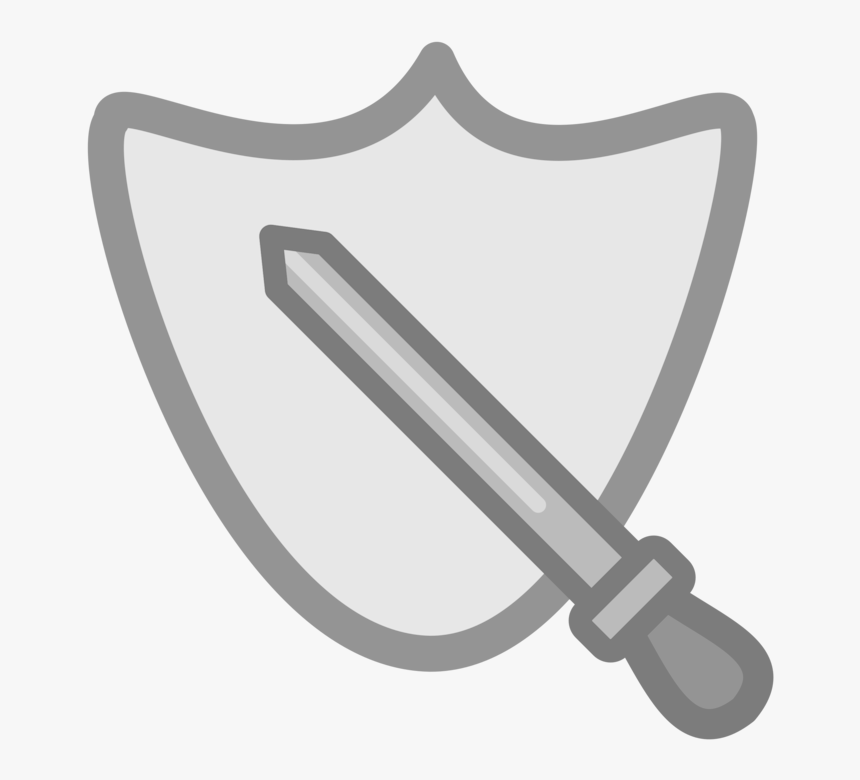 Line,angle,symbol - Sword Shield Bow Clipart, HD Png Download