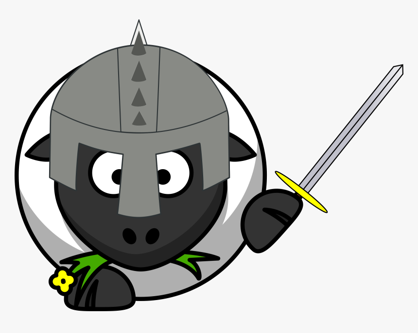 Sheep Clipart The Middle - Clipart Sheep Cartoon, HD Png Download