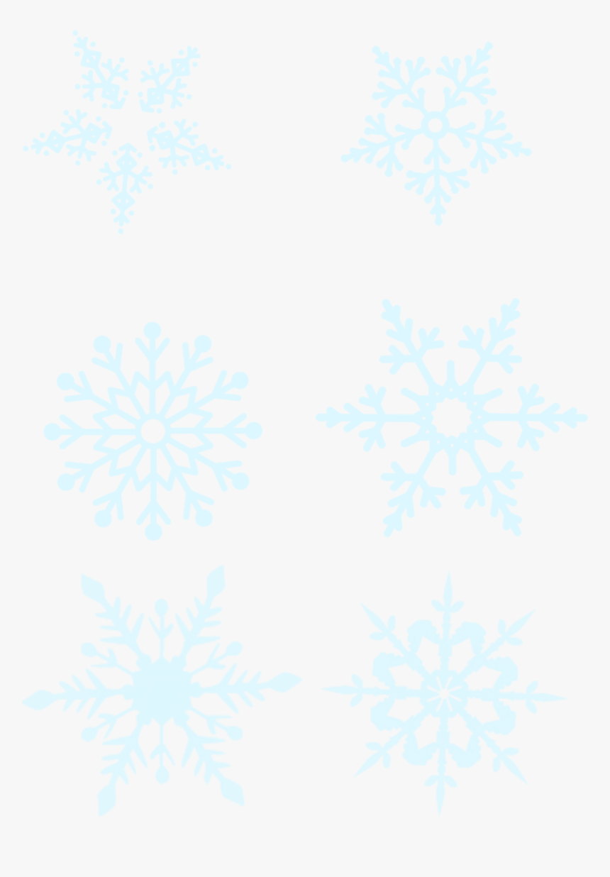 Blue Snowflakes Winter Commercial Elements Png And - Snowflake, Transparent Png