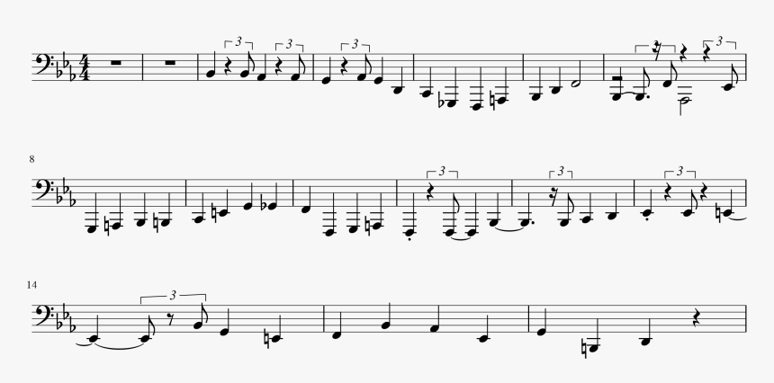Bass Score - Sheet Music, HD Png Download