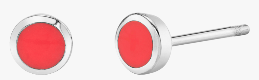 Enamel Circle Shape Studs - Earrings, HD Png Download
