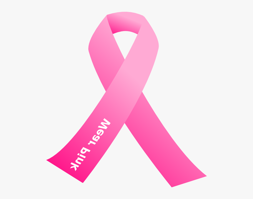 Cancer Awareness Pink Ribbon Clip Art At Clker Com - Breast Cancer Symbol No Background, HD Png Download