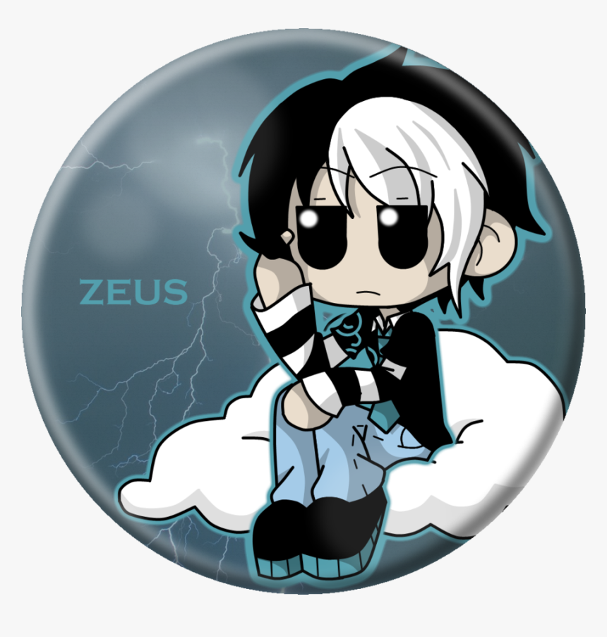 Chibi Zeus By Cazuuki - Chibi Greek Gods And Goddesses, HD Png Download
