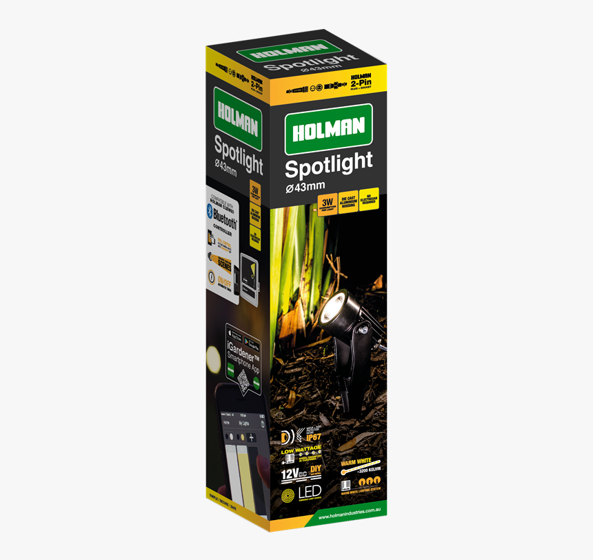 Slw433 Holman 43mm Warm White Spotlight, HD Png Download