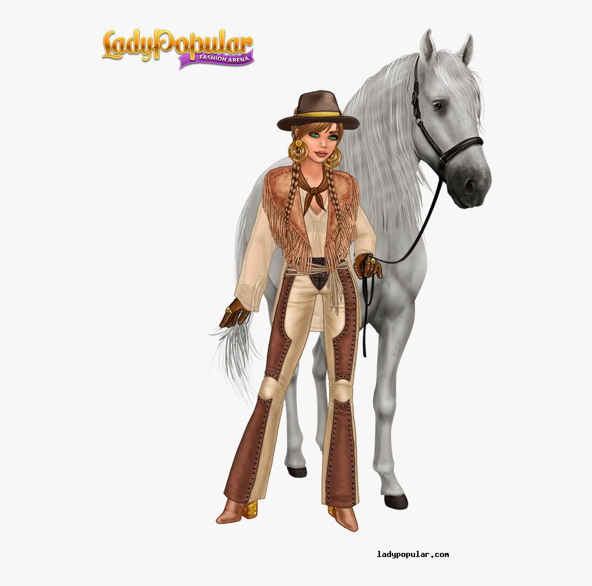 Lady Popular Wild West, HD Png Download
