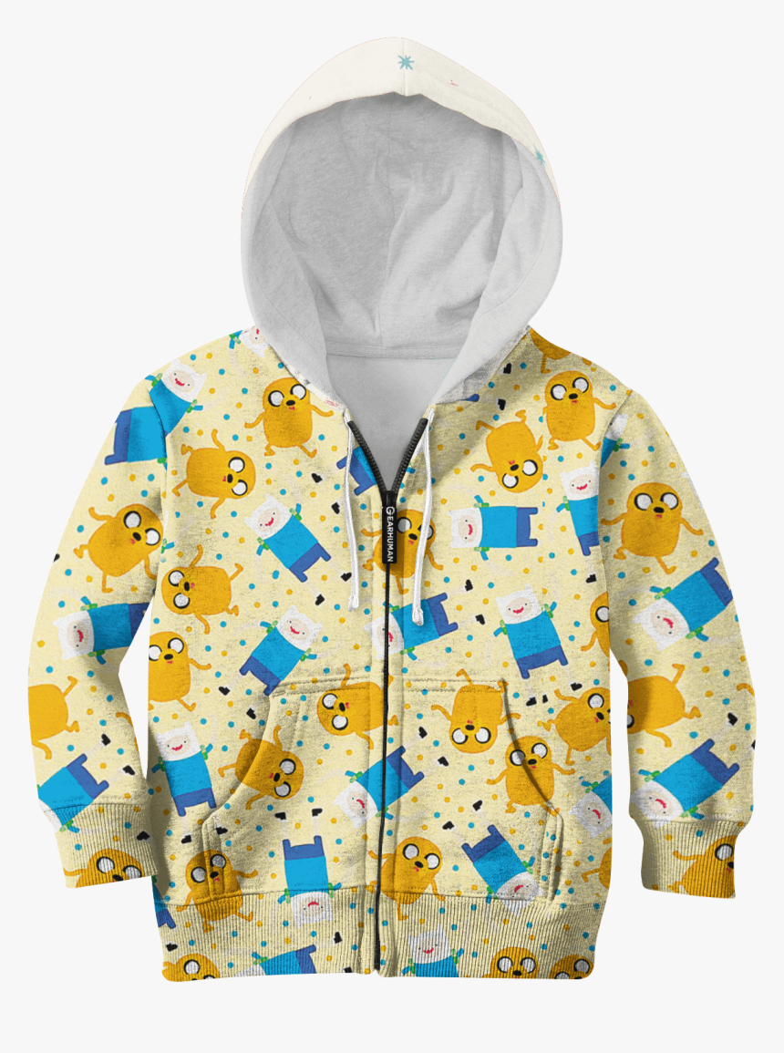 Adventure Time Finn And Jake Custom Hoodies T-shirt - Hoodie, HD Png Download