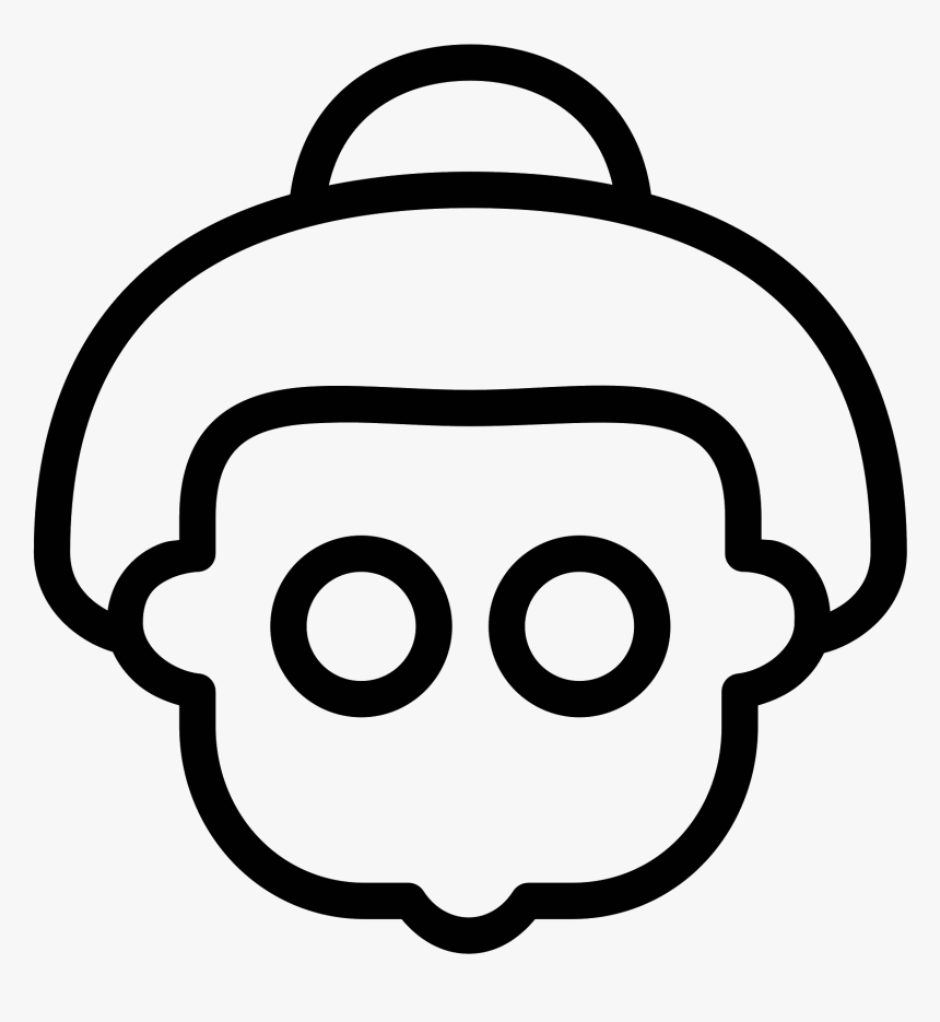 Old Woman Icon - Old Woman Cartoon Drawing, HD Png Download