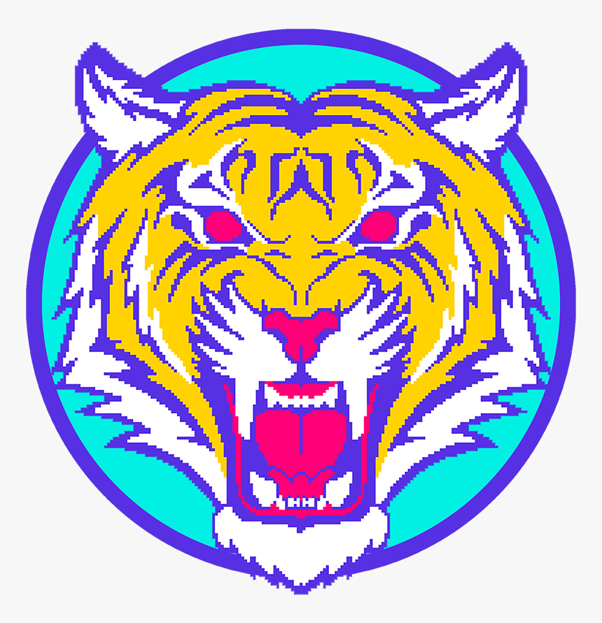 Tiger Face Old School, HD Png Download