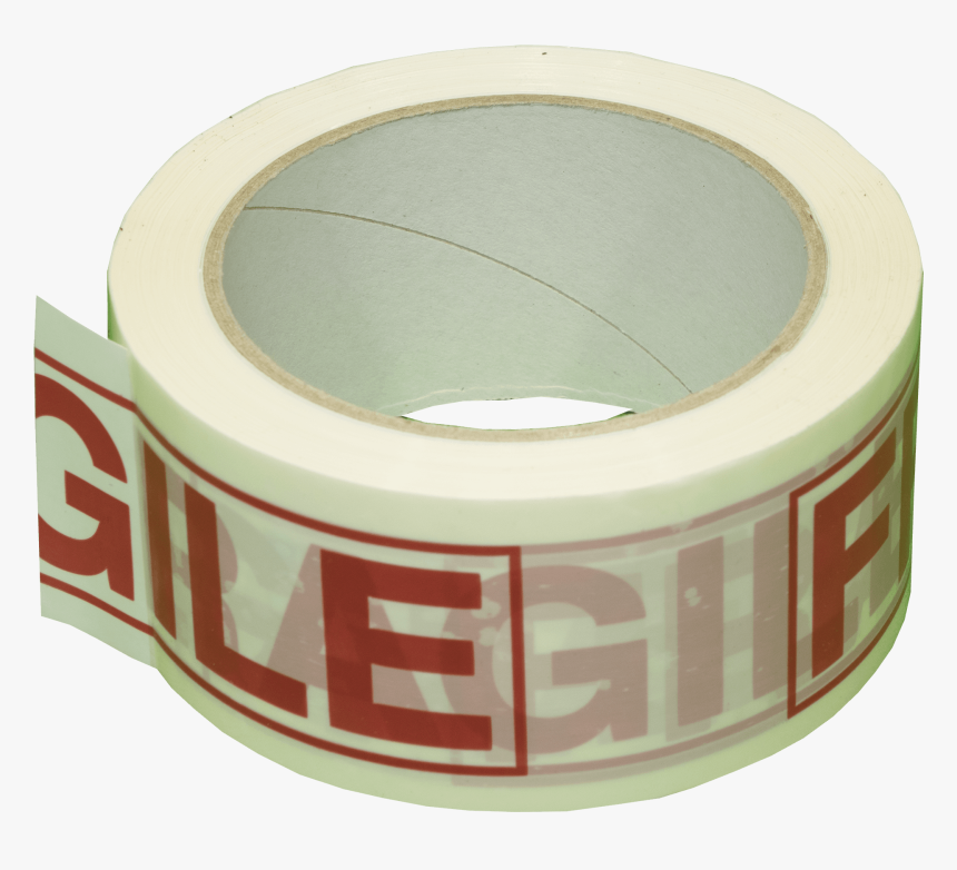 1 Roll 2″ Fragile Printed Vinyl Tape - Circle, HD Png Download