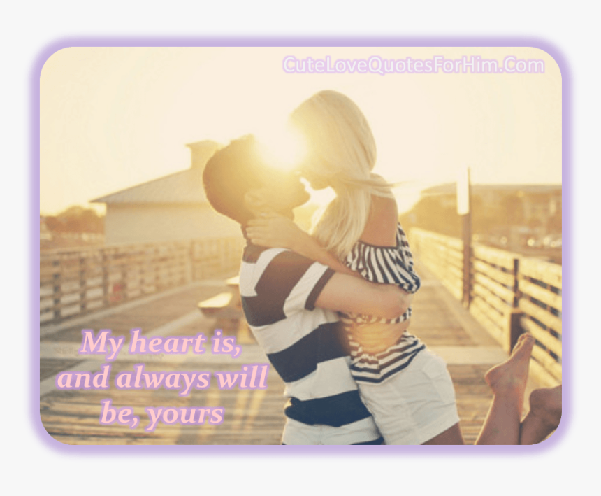 Cute Love Quotes For Him - Лето Парень И Девушка, HD Png Download