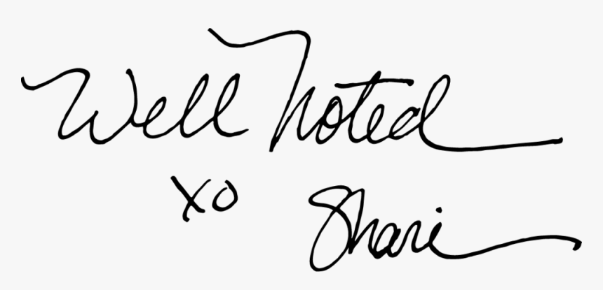 Wellnoted-black - Calligraphy, HD Png Download