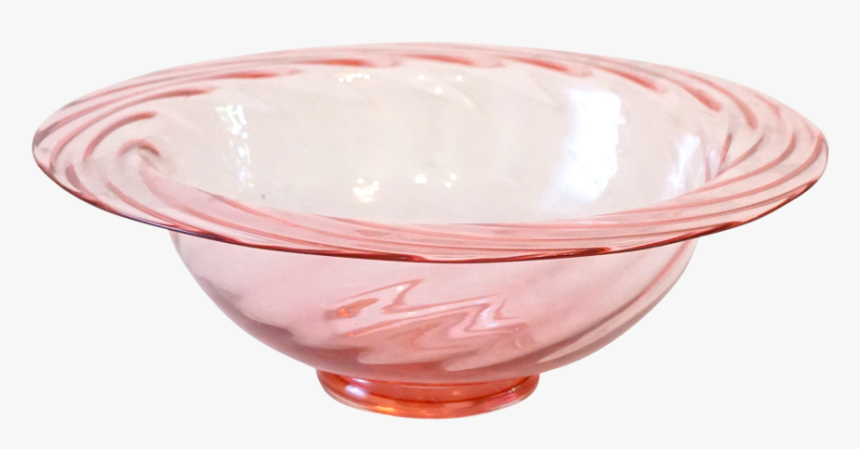 Studio Akj Antique Pink Glass Swirl Center Bowl, HD Png Download