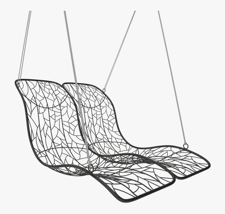 Duo Modern Hammock Hanging Designer Swing Chair Daybed - Double Hanging Lounger Chair, HD Png Download