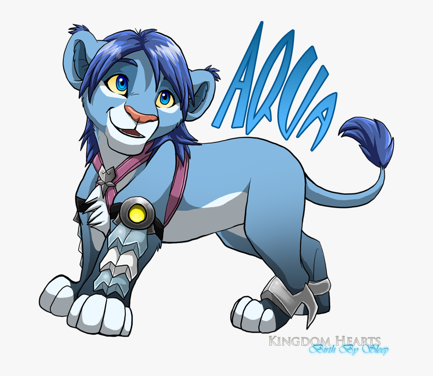 Aqua Lion Cub By Nightrizer D36pth5 - Kingdom Hearts Aqua Furry, HD Png Download