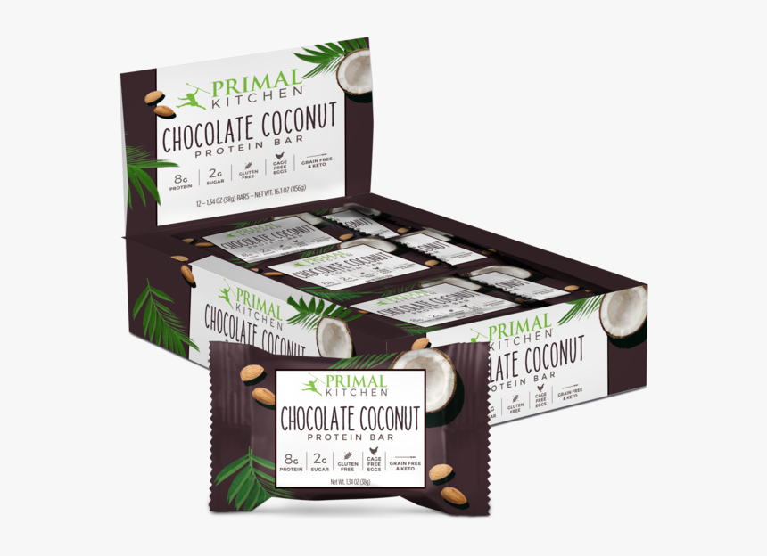 Chocolate Coconut Protein Bars - Chocolate Coconut Protein Bar, HD Png Download