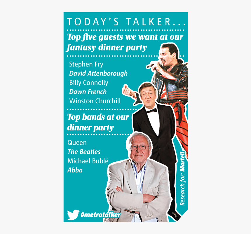 Stephen Fry Top Fantasy Dinner Guest - Poster, HD Png Download