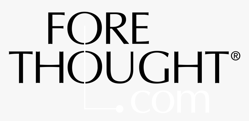 Fore Thought Logo Black And White - Black-and-white, HD Png Download