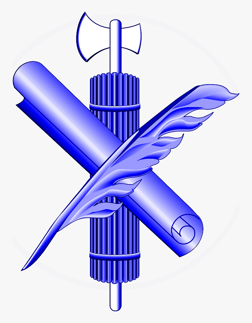 Blue Fasces Scroll Quill - Administrative Office Of The Us Courts Logo, HD Png Download