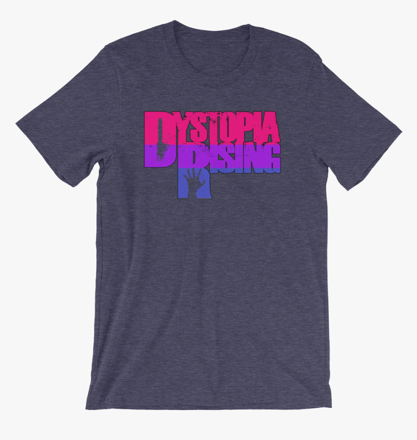 Bisexual Dr Pride Mockup Front Wrinkled Heather Midnight - Mifflin Block Party Shirts, HD Png Download