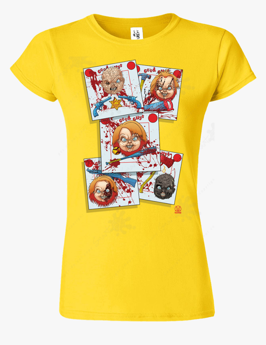 Transparent Yellow Shirt Png - Yellow Womens T Shirt, Png Download