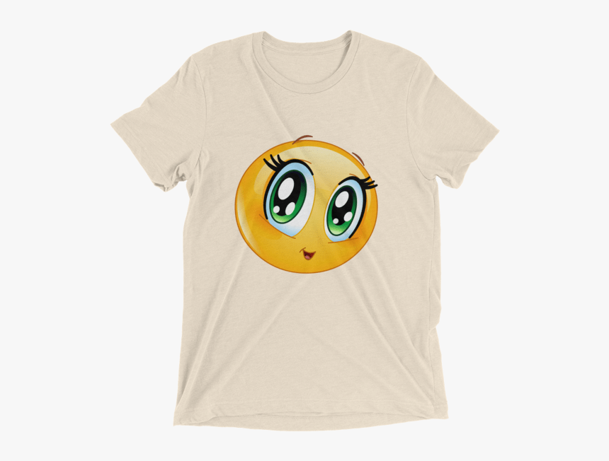 Cute Manga Girl Emoji T Shirt - T-shirt, HD Png Download