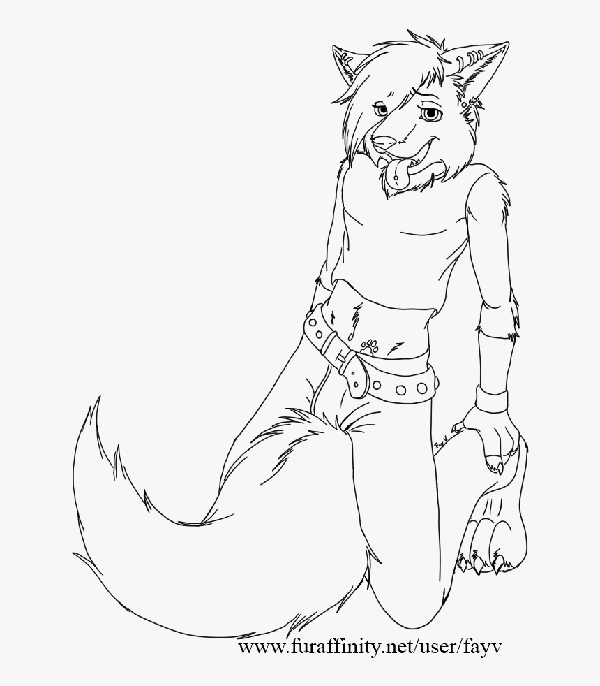 Foxboi Template Free Lineart - Line Art, HD Png Download