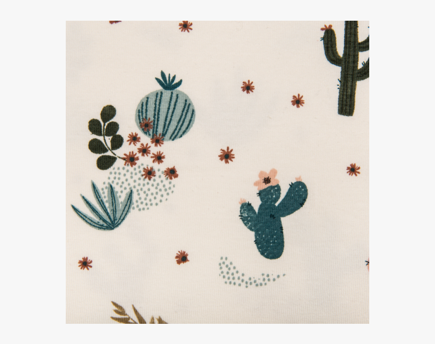 Cotton Jersey Printed Cacti In The Desert Multicolored - Barbary Fig, HD Png Download