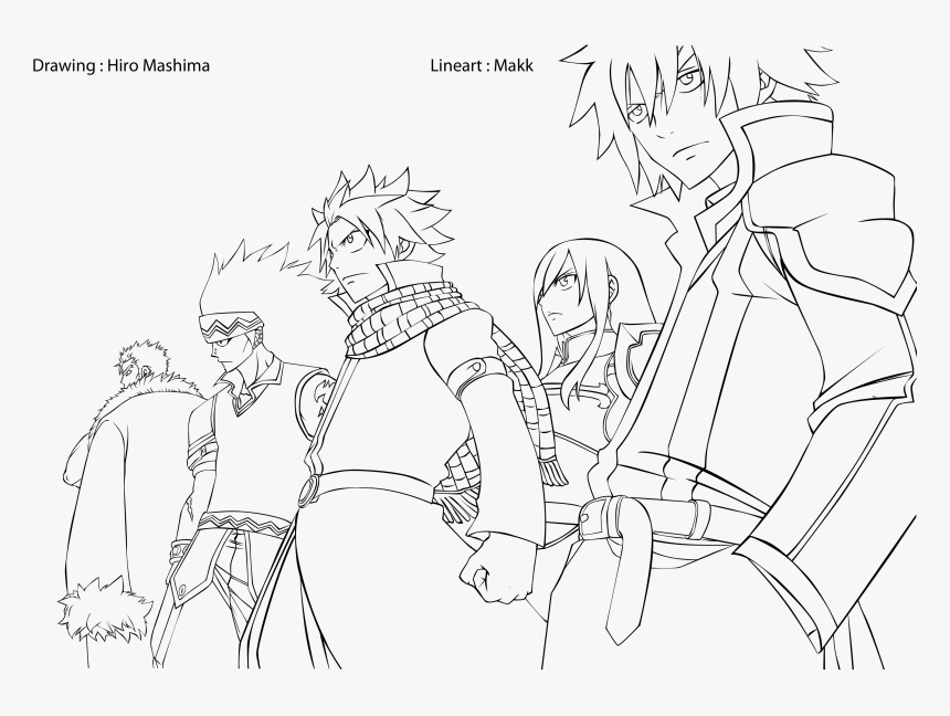 Fairy Tail Lineart, HD Png Download
