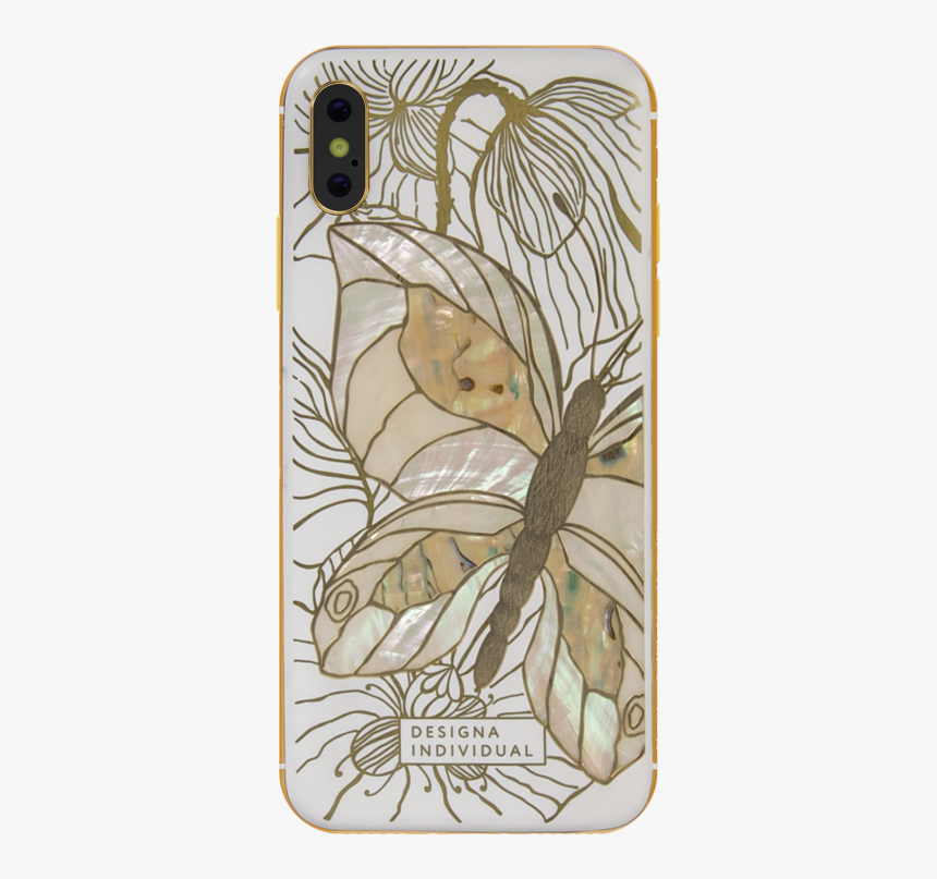 Designa Individual Luxury Phone Butterfly - Mobile Phone Case, HD Png Download