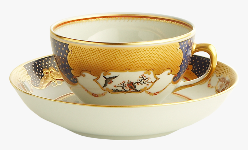 Golden Butterfly Cup & Saucer - Cup, HD Png Download