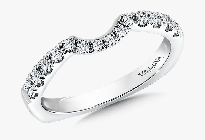 Curved Wedding Band For Cushion Cut, HD Png Download