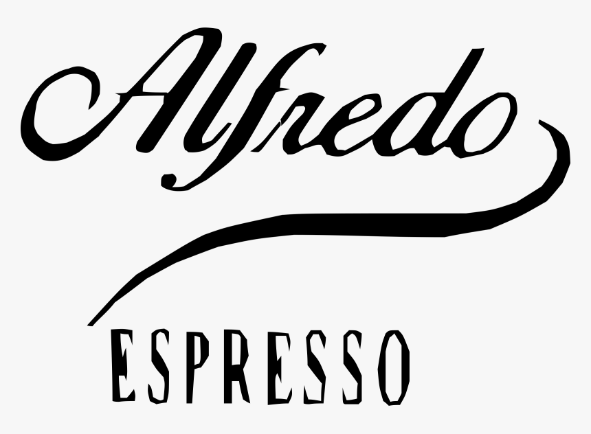 Alfredo Espresso Logo Black And White - Alfredo Espresso Logo, HD Png Download