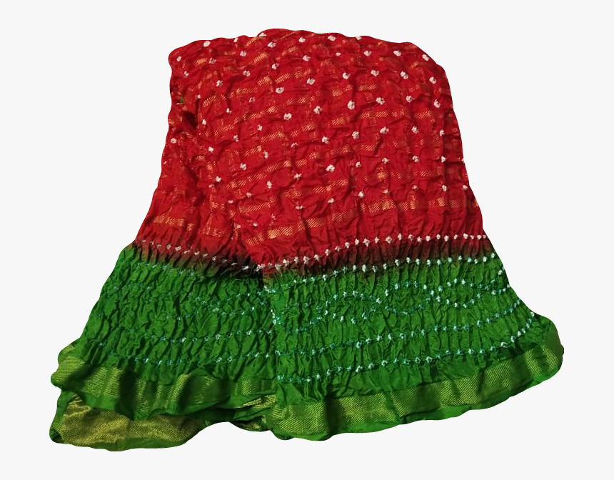 Banarasi Silk Gharchola Sarees With Hand Bandhej - Stole, HD Png Download