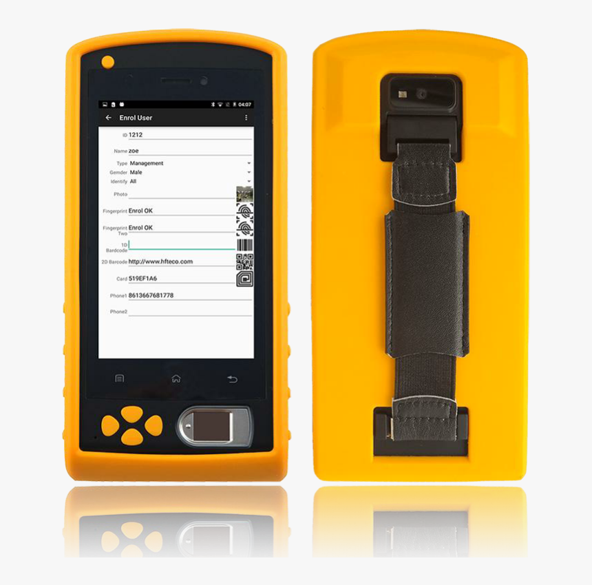 China 5 Inch Barcode Scanner 2 16g Rugged Nfc Fingerprint - Biometrics, HD Png Download