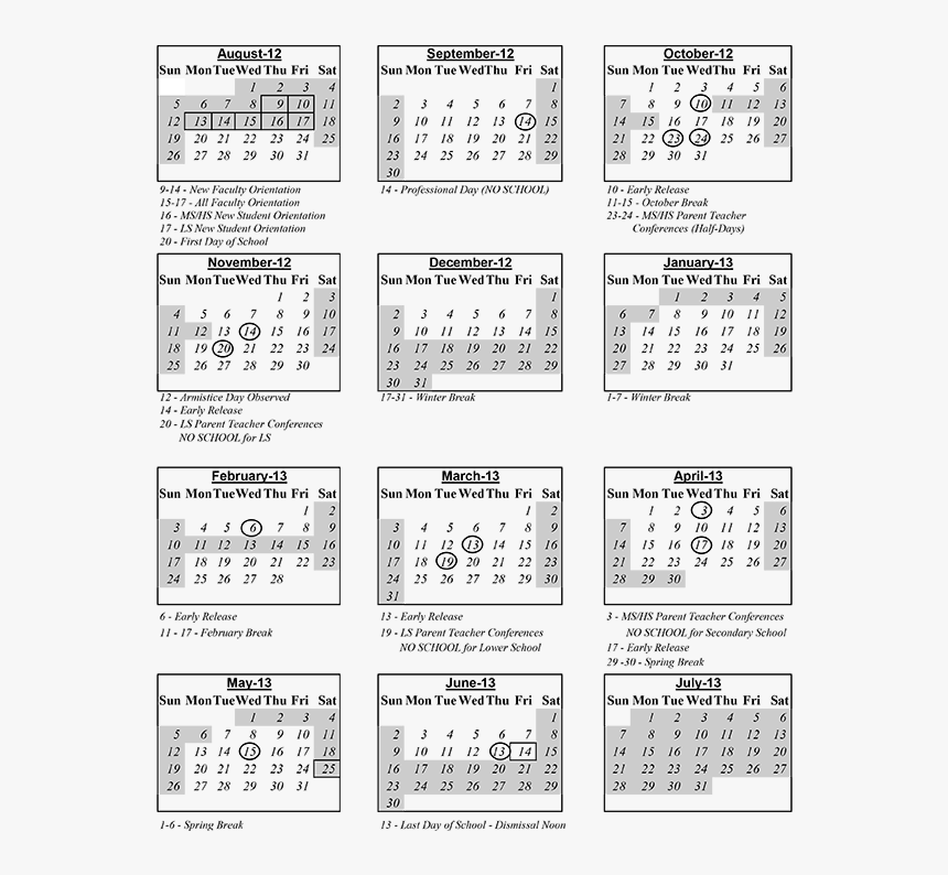 2019 Fall And Winter Calendar, HD Png Download
