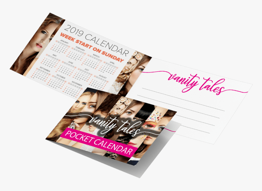 350gsm Folded Pocket Calendars - Flyer, HD Png Download