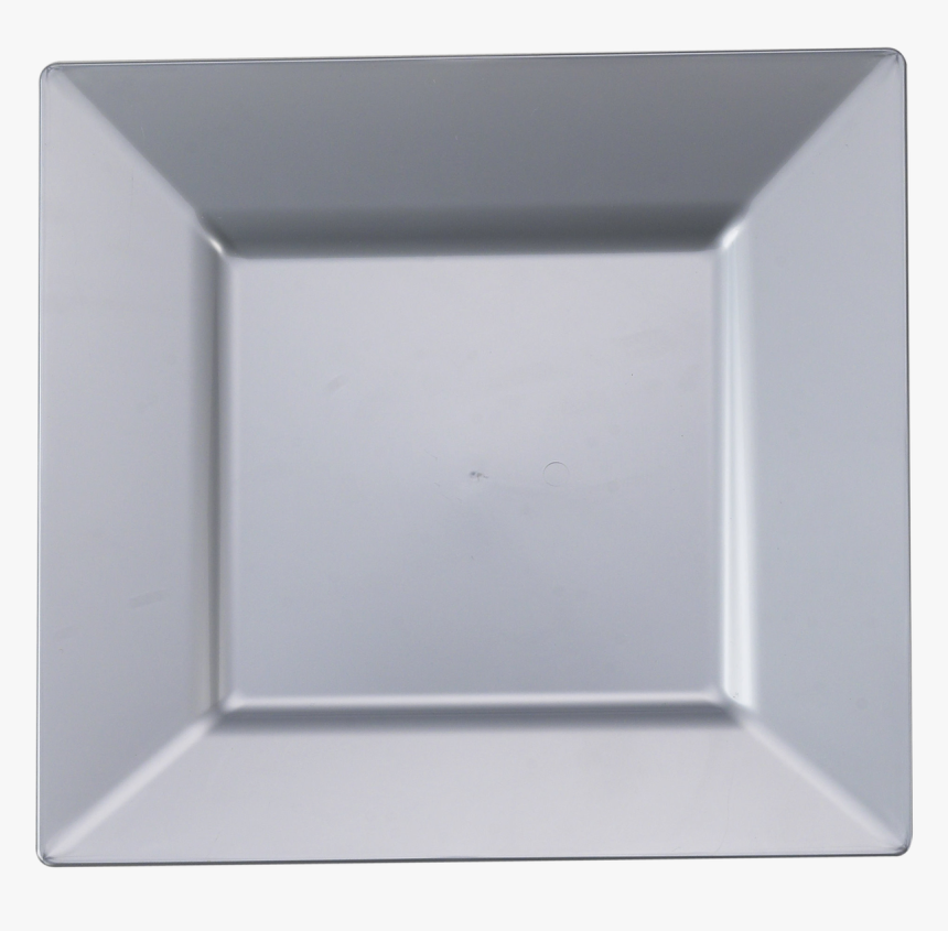 Disposable Silver Square Plastic Plates, HD Png Download