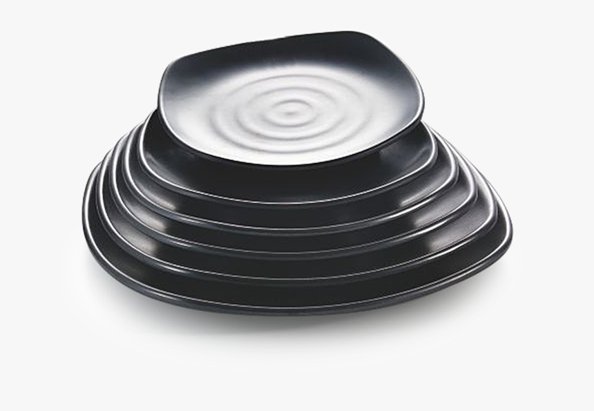 Square Plate / Size - 简 米 盘子 黑色, HD Png Download