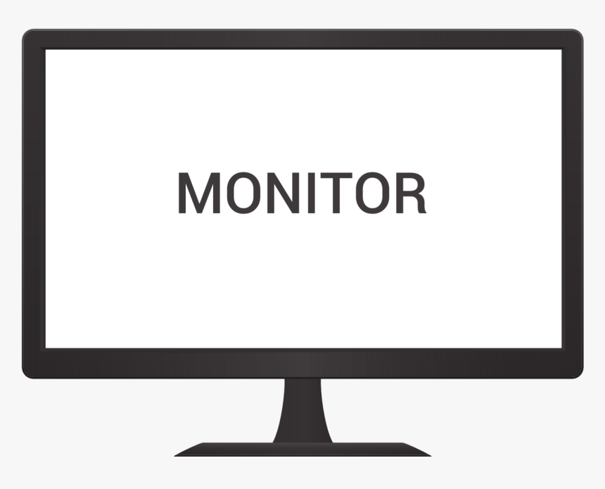 Monitor Vector Png Image - Lcd Monitor Vector, Transparent Png
