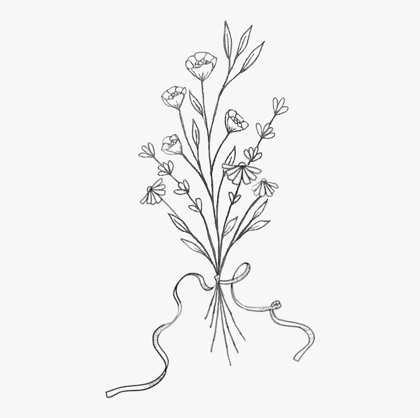 Bouquet1 - Line Art, HD Png Download