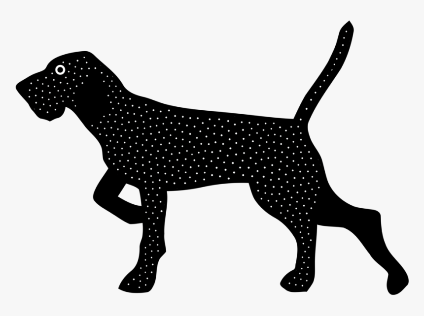 Silhoutte - Hunting Dog, HD Png Download